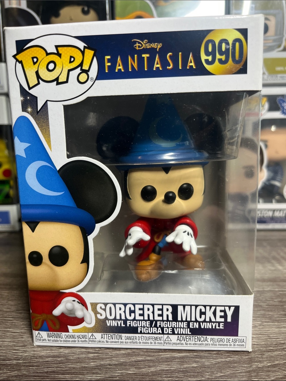 Funko Sorcerer Mickey Pop! Vinyl Figure - Blue Hat, Red Robe